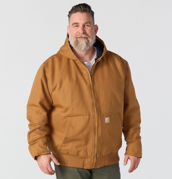 Carhartt Men's Loose Fit Washed Duck Insulated Active Jac J130 - Level 3 Warmth
