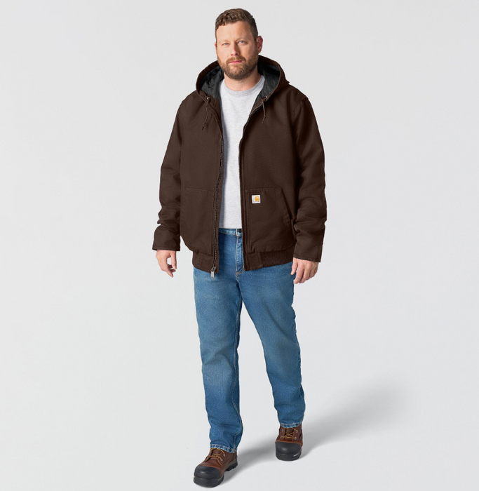 Carhartt Men's Loose Fit Washed Duck Insulated Active Jac J130 - Level 3 Warmth