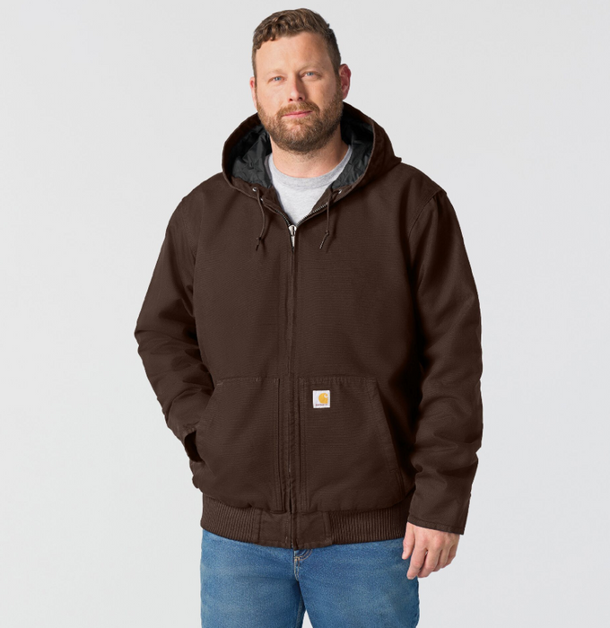 Carhartt Men's Loose Fit Washed Duck Insulated Active Jac J130 - Level 3 Warmth