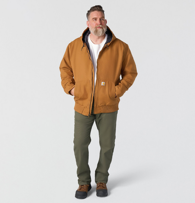 Carhartt Men's Loose Fit Washed Duck Insulated Active Jac J130 - Level 3 Warmth