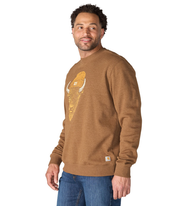 Carhartt Sawyer Bison Crewneck Sweatshirt 107732