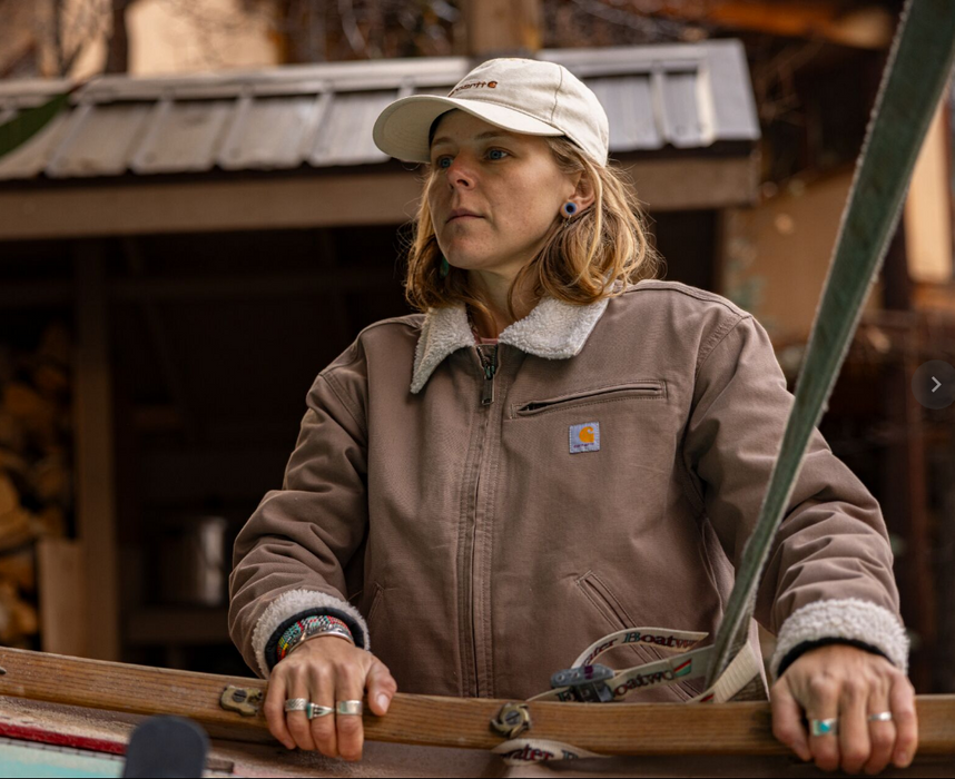 Carhartt Women's Crawford Sherpa Detroit Jacket — Rugged Flex® Stretch Canvas