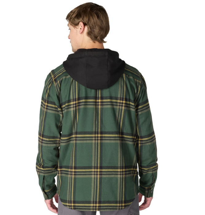 Carhartt Men's Flannel Fleece-Lined Hooded Shirt Jacket - Ultimate Cold Weather Workwear 106353/107011 106353/107011