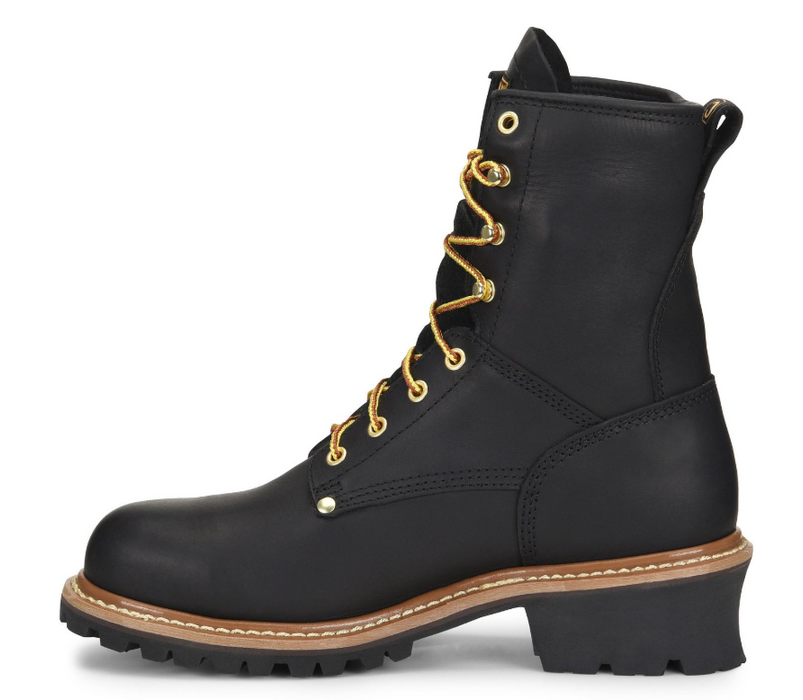 Carolina Elm 8" Steel Toe Waterproof Logger Work Boots CA9823