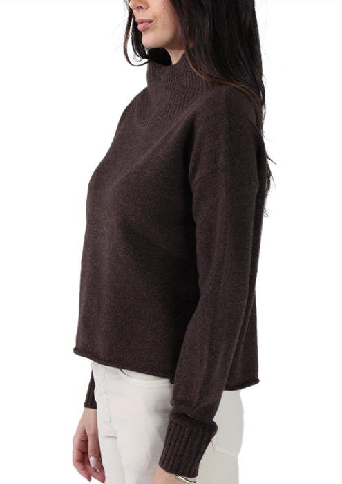 The Norma Brand ARVADA HI-NECK SWEATER - Umber