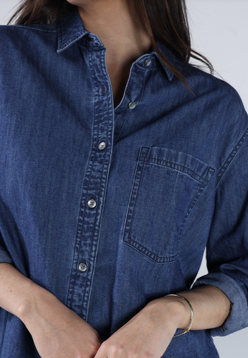 The Normal Brand Cotton Denim Overshirt