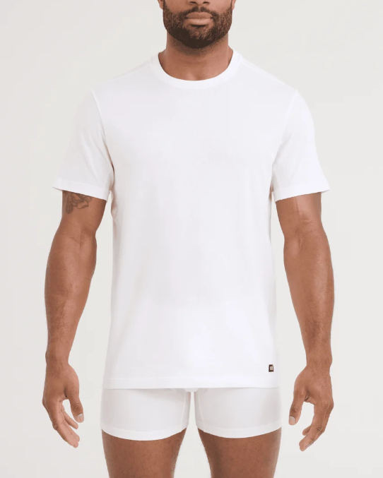 SAXX DropTemp® Dry Cotton Cooling Crew Neck Undershirt (2 Pack)