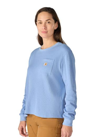 Carhartt Women's Loose-Fit Waffle Knit Long-Sleeve T-Shirt - 107745