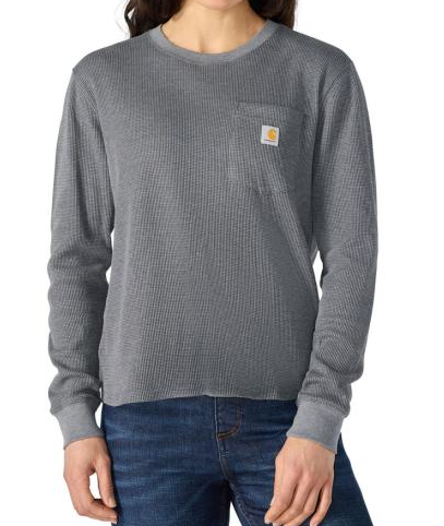 Carhartt Women's Loose-Fit Waffle Knit Long-Sleeve T-Shirt - 107745