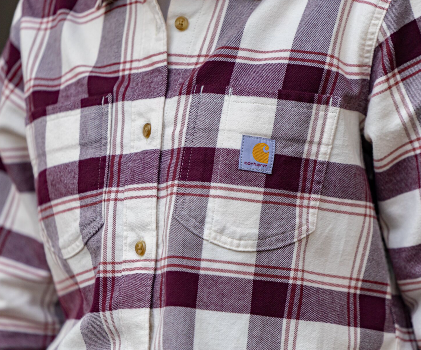 Carhartt Women's Hamilton Relaxed Fit Rugged Flex® Stretch Flannel Shirt
