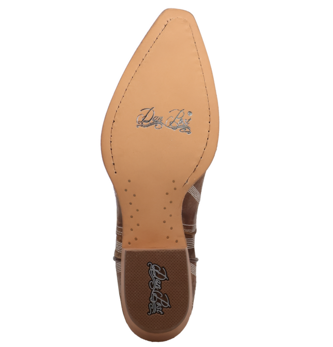 Danpost Glam Queen Women's Tan Leather Western Boots - DP7195