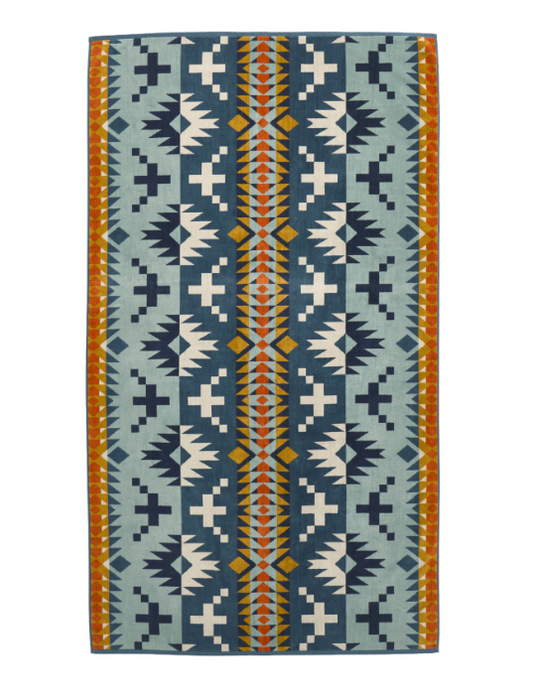 Pendleton Oversized Jacquard Spa Towel - Luxury Cotton Beach & Bath Towel 40x70