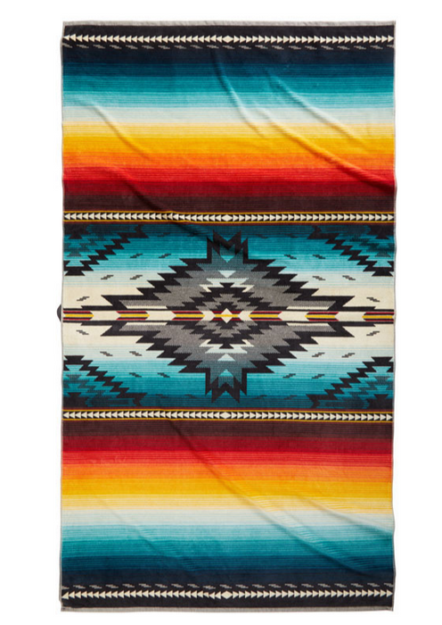 Pendleton Oversized Jacquard Spa Towel - Luxury Cotton Beach & Bath Towel 40x70