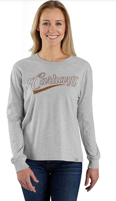 Carhartt Women's TENCEL™ Loose Fit Long-Sleeve Graphic Tee 106574 | Closeout