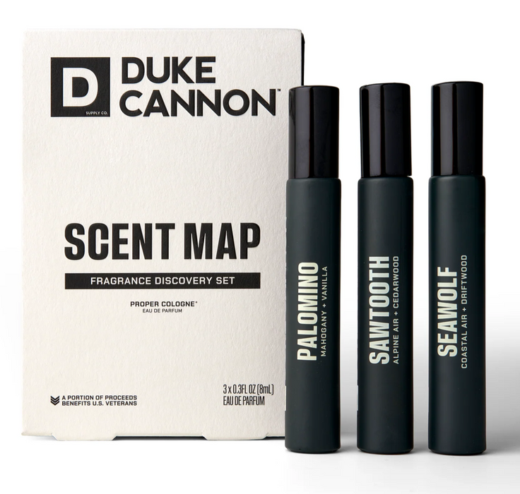 Duke Cannon Proper Cologne Sampler Set | Travel-Size Trio