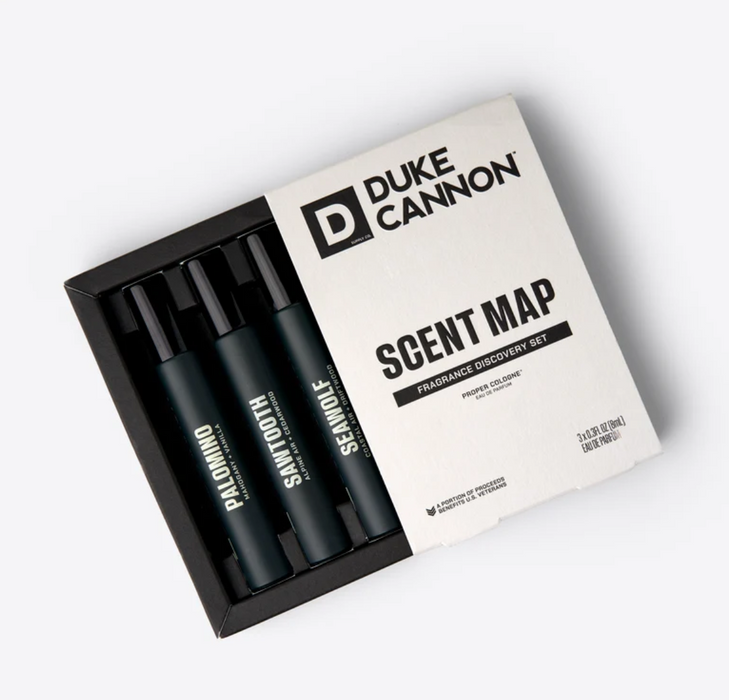 Duke Cannon Proper Cologne Sampler Set | Travel-Size Trio