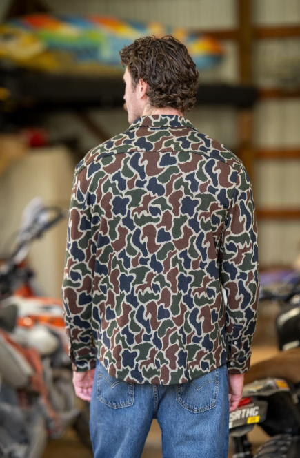 Shinesty Out of Mind & The Blender Camo Men’s Chinchilla Soft™ Button-Up Shirt