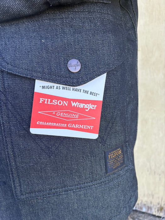 Wrangler x Filson Packer Jacket Black MPN 112370271 - Premium Shearling Collar Workwear