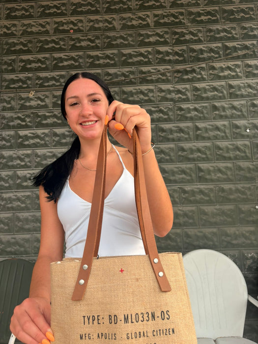 Apolis x Crane's Country Store Fair Trade Jute Wine Tote — Handcrafted in Bangladesh