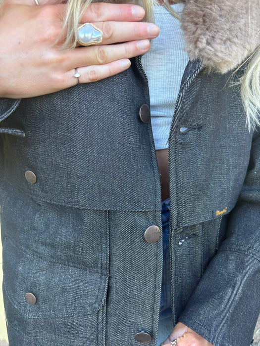 Wrangler x Filson Packer Jacket Black MPN 112370271 - Premium Shearling Collar Workwear