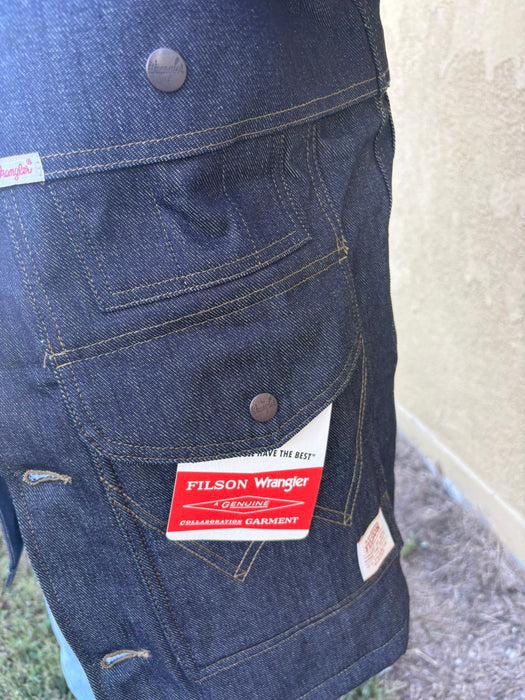 Wrangler x Filson Packer Jacket Indigo MPN 112370270 - Premium Shearling Collar Workwear