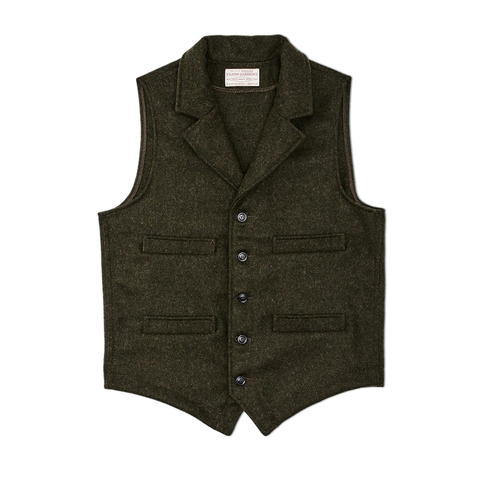 Filson Mackinaw Wool Western Vest 11010682 — Crane's Country Store Filson Mackinaw Wool Western Vest 11010682 — Crane's Country Store