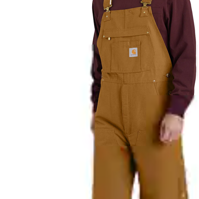 Carhartt Men's Loose Fit Firm Duck Insulated Bib Overall in