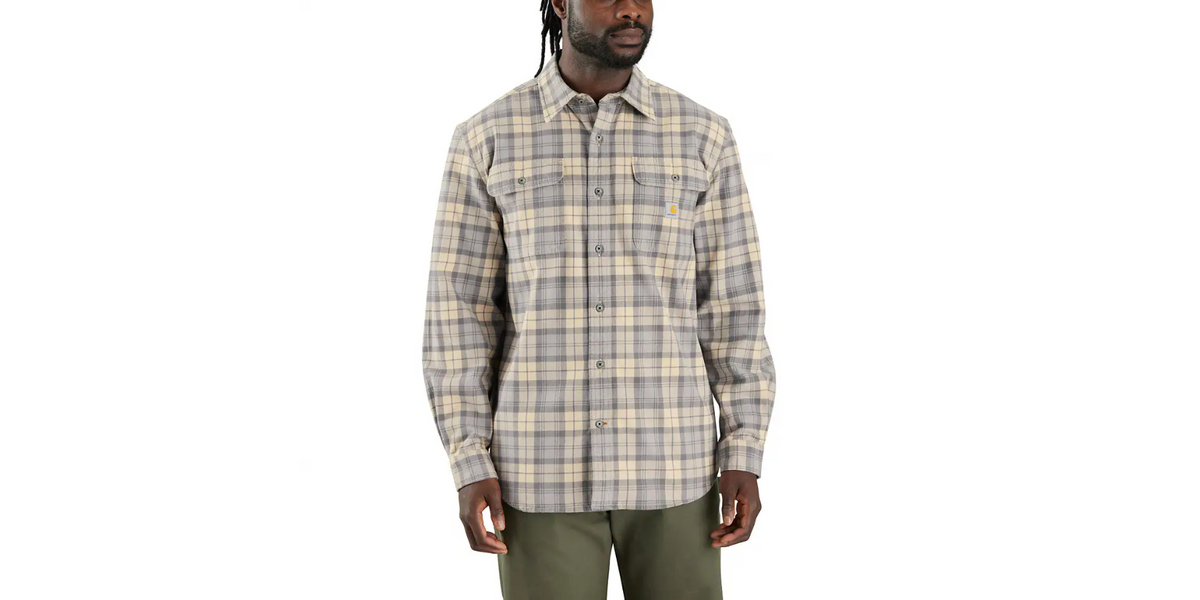 Carhartt Heavyweight Flannel Long-Sleeve Plaid Shirt 106356