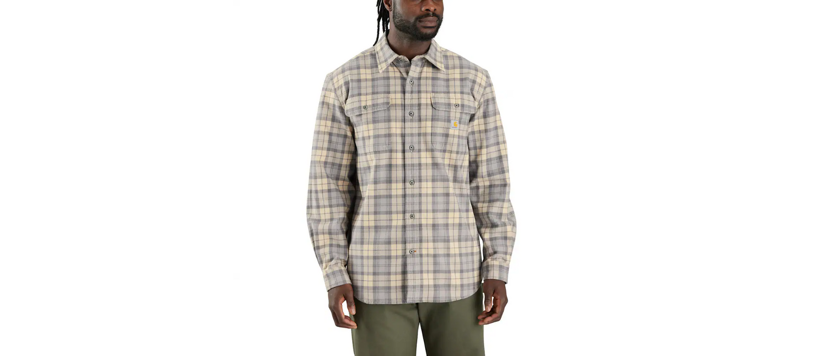 Carhartt Heavyweight Flannel Long-Sleeve Plaid Shirt 106356