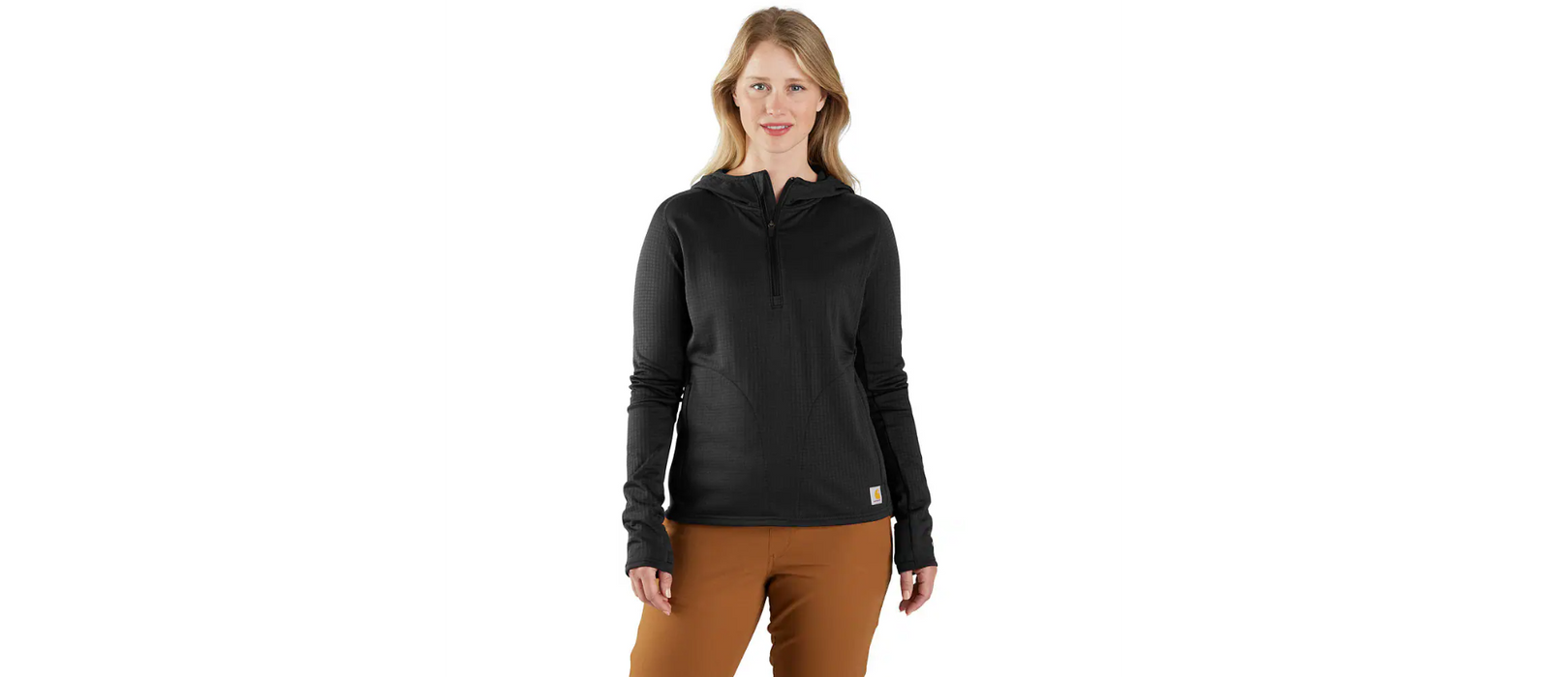 Carhartt Women's Force Relaxed Fit Half-Zip Hooded T-Shirt 106456