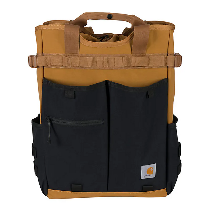 Carhartt 28L Nylon Cinch-Top Covertible Tote Backpack — Crane's Carhartt 28L Nylon Cinch-Top Covertible Tote Backpack — Crane's