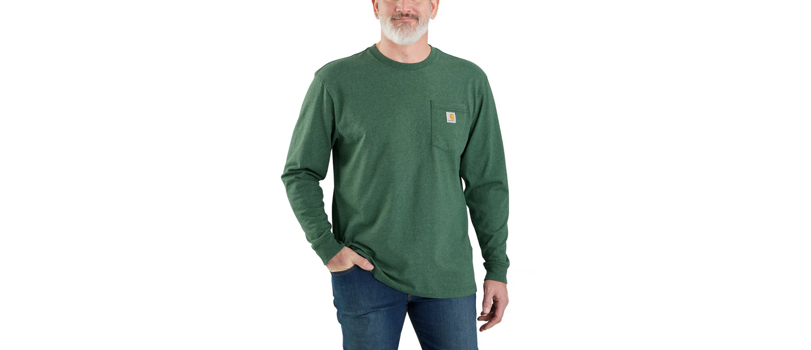 Carhartt Long Sleeve Pocket Deer Graphic T-Shirt 106365