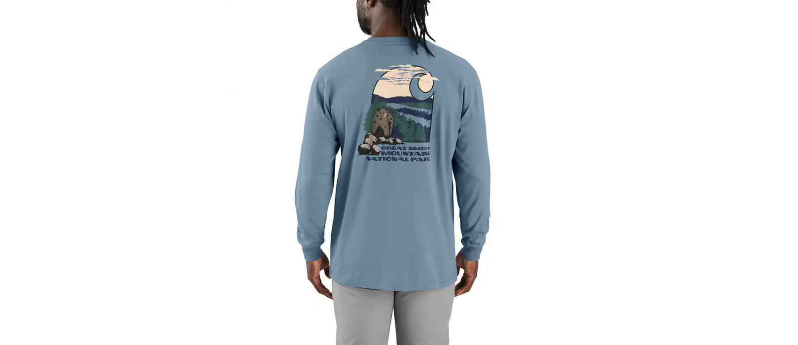 Carhartt Long Sleeve Smoky Mountain National Park Graphic T-Shirt 106886