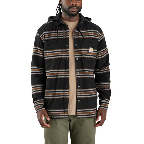 Carhartt Flannel Fleece-Lined Hooded Shirt Jac 106353