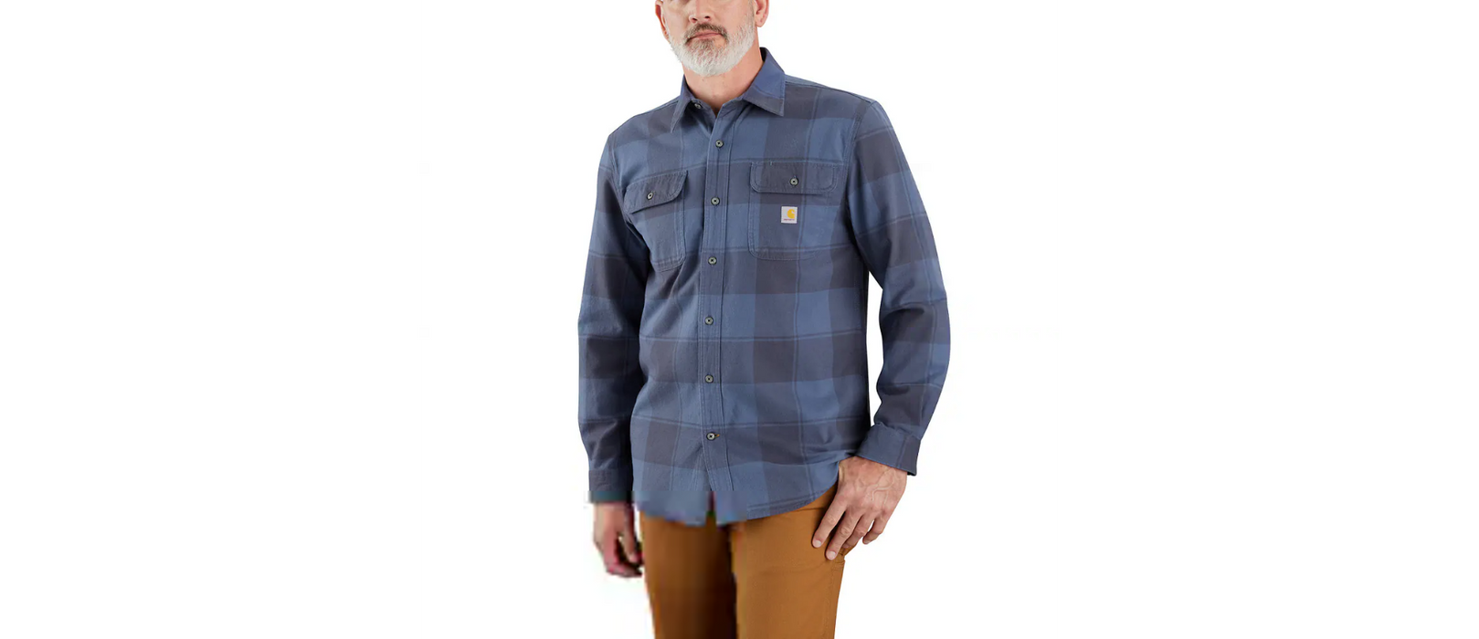 Carhartt Heavyweight Flannel Long-Sleeve Plaid Shirt 106356