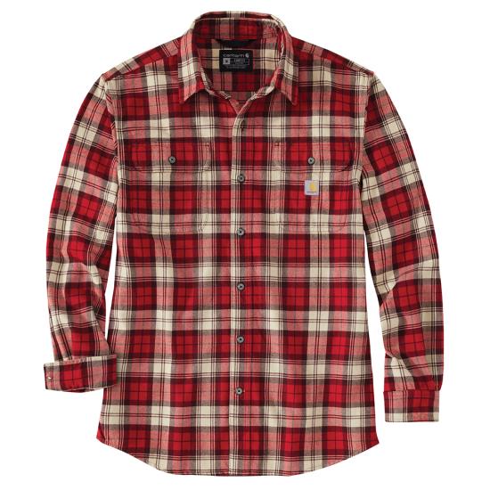 Carhartt Heavyweight Flannel Long-Sleeve Plaid Shirt 106356