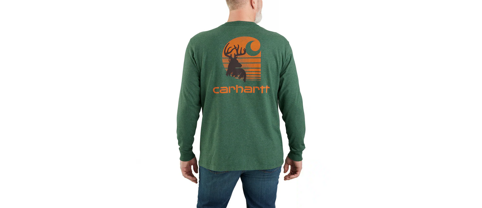 Carhartt Long Sleeve Pocket Deer Graphic T-Shirt 106365