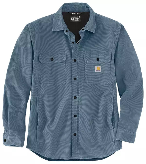 Carhartt Rugged Flex Relaxed Fit Canvas Fleece-Lined Shirt Jac 105419