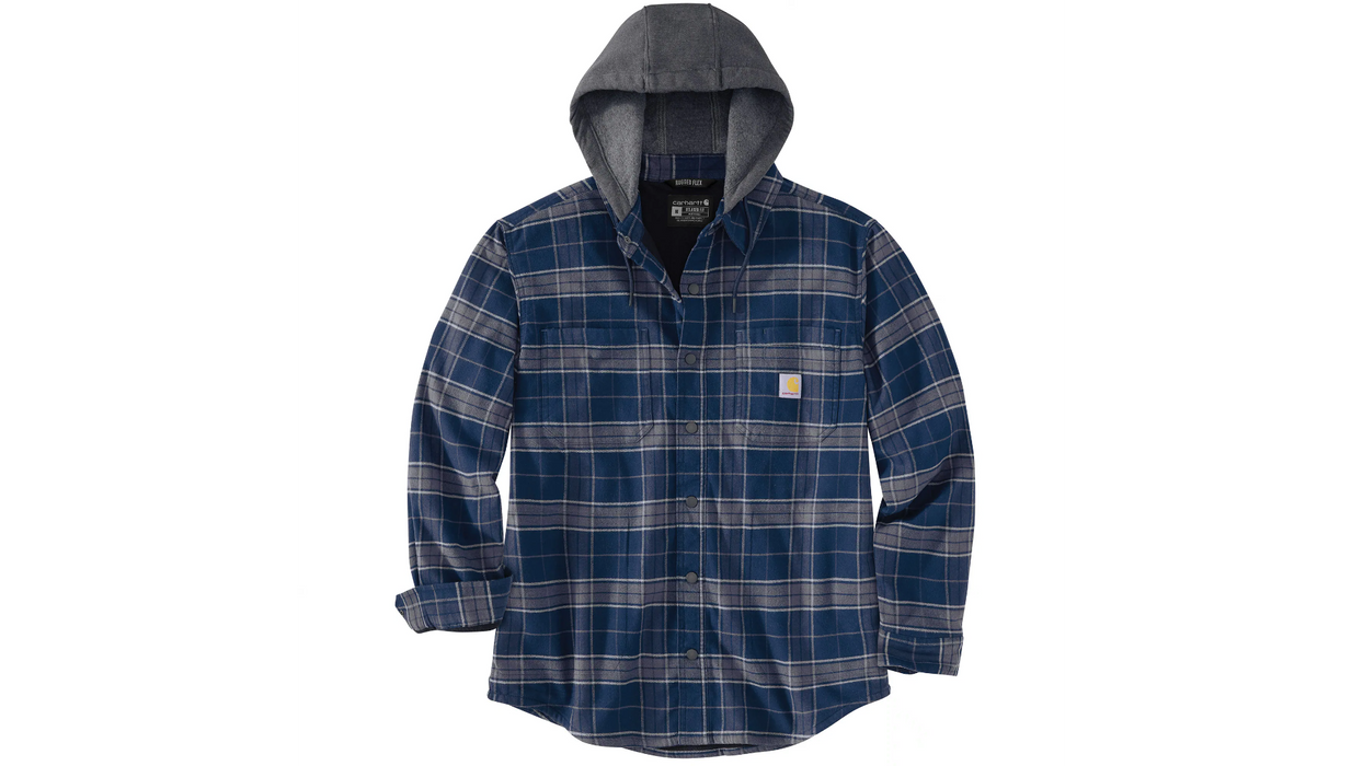 Carhartt Flannel Fleece-Lined Hooded Shirt Jac 106353