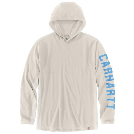 Carhartt Force Long-Sleeve Logo Graphic Hooded T-Shirt 105481