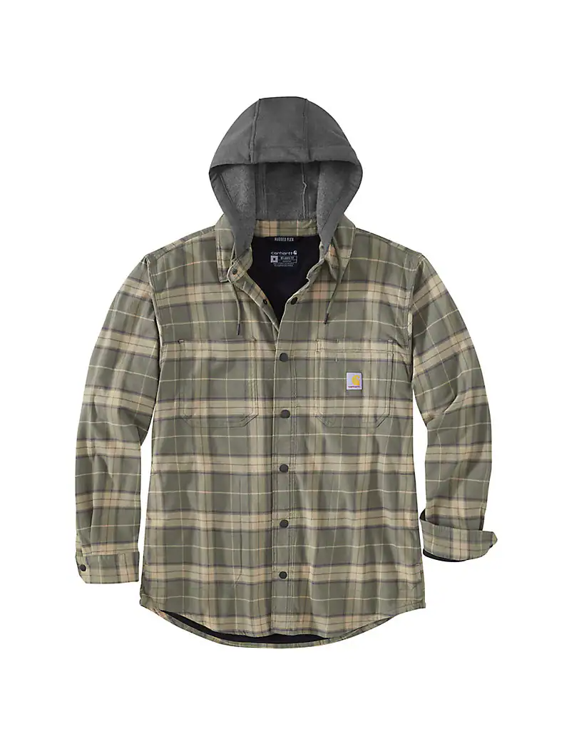 Carhartt Men's Fleece-Lined Flannel Shirt Jacket - Cold Weather