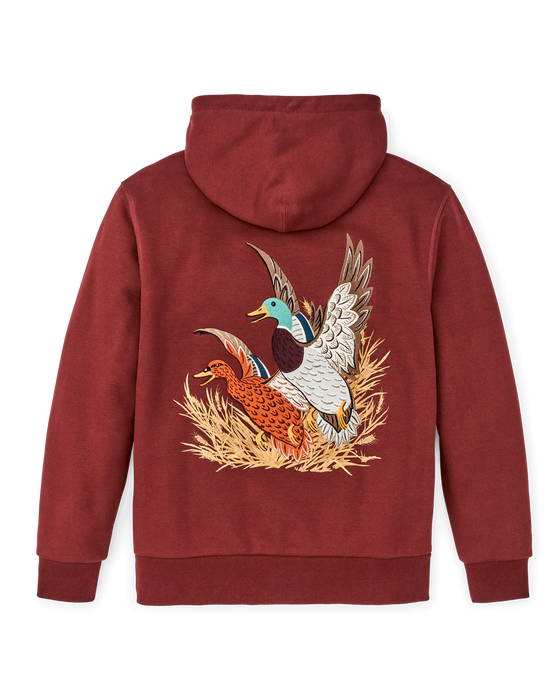 Prospector Embroidered Hoodie - Fired Brick/Ducks 20302278