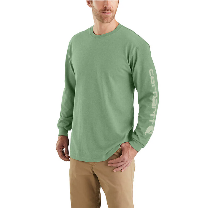 Carhartt Loose Fit Heavyweight Long-Sleeve Logo Graphic T-Shirt K231