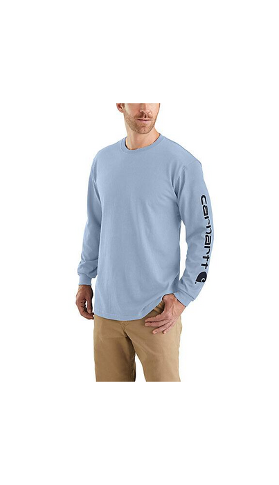 Carhartt Loose Fit Heavyweight Long-Sleeve Logo Graphic T-Shirt K231