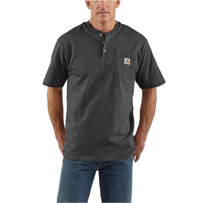 Carhartt Loose Fit Heavyweight Short-Sleeve Pocket Henley T-Shirt K84