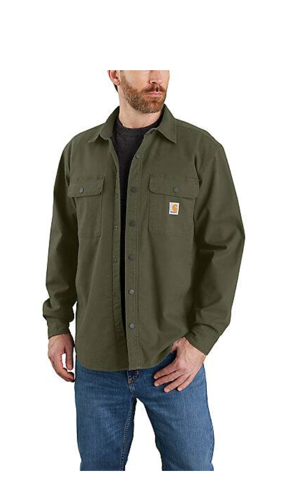 Carhartt Rugged Flex Canvas Fleece Lined Shirt Jac - 105419