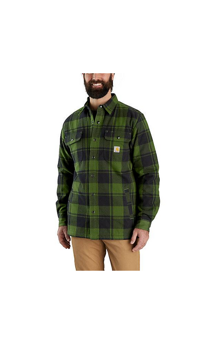 Carhartt Relaxed Fit Flannel Sherpa-Lined Jac 105939