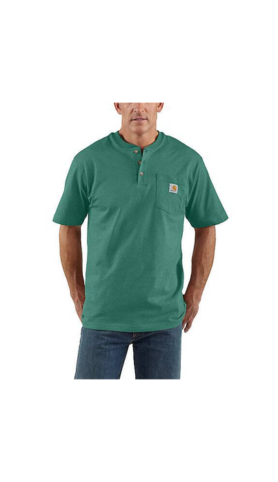 Carhartt Loose Fit Heavyweight Short-Sleeve Pocket Henley T-Shirt K84