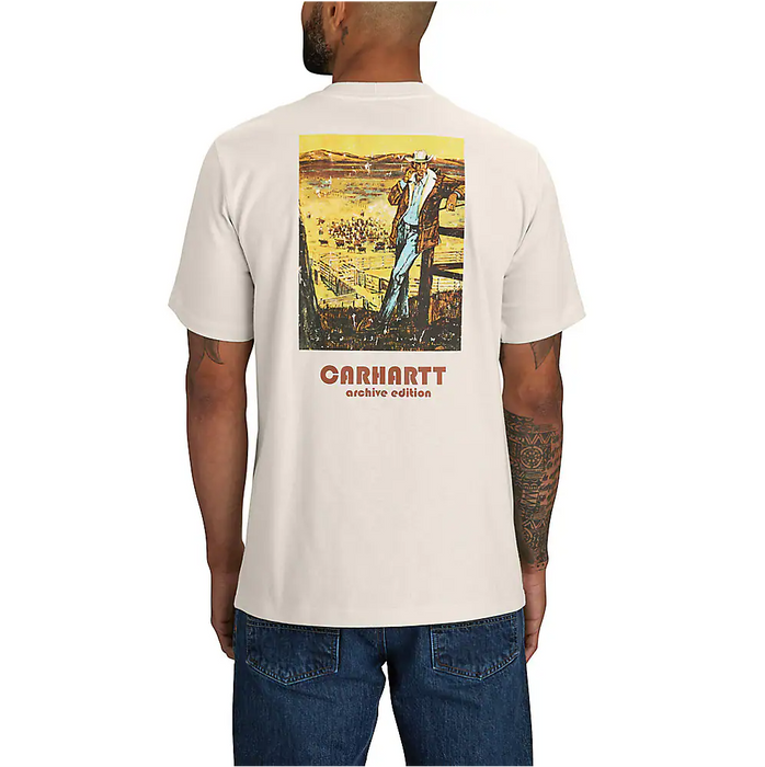 Carhartt Relaxed Fit Heavyweight Short Sleeve Pocket Farm Graphic T-Shirt 106146