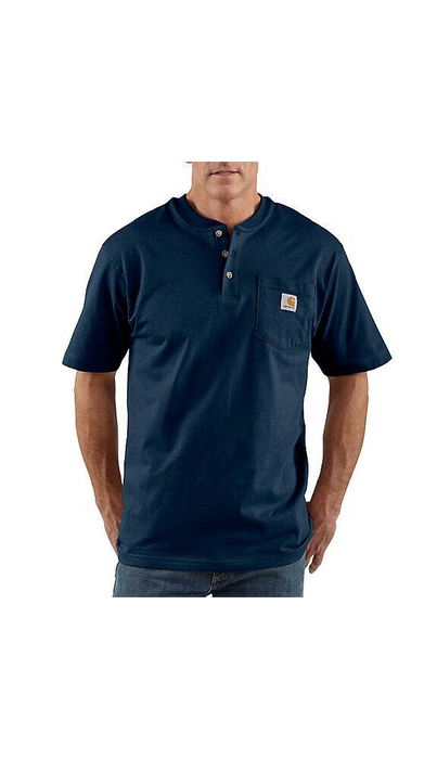 Carhartt Loose Fit Heavyweight Short-Sleeve Pocket Henley T-Shirt